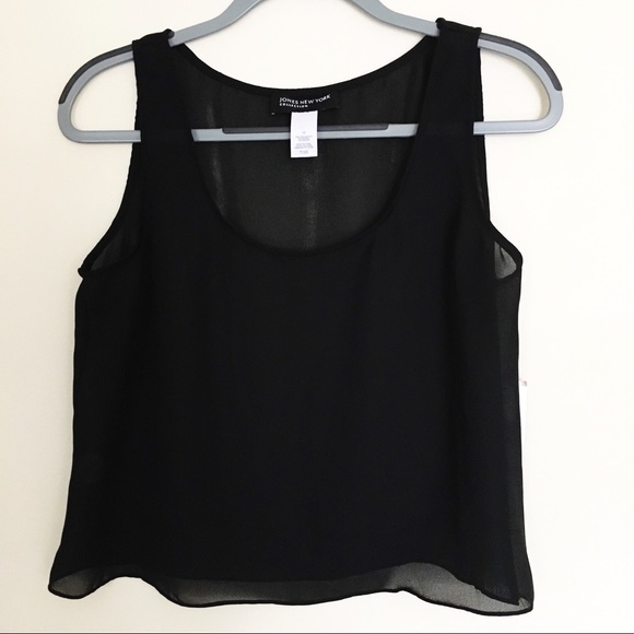 Jones New York Tops - 4/$25 Jones N Y Collection Sheer Crop Top Size 12
